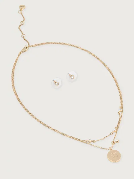 DKNY colier și cercei pentru femei din metal