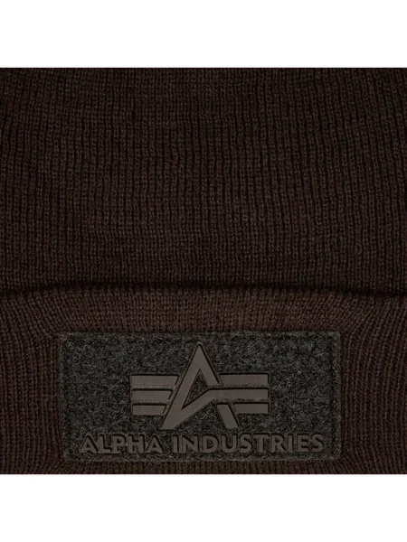 Căciulă Alpha Industries cu velcro maro