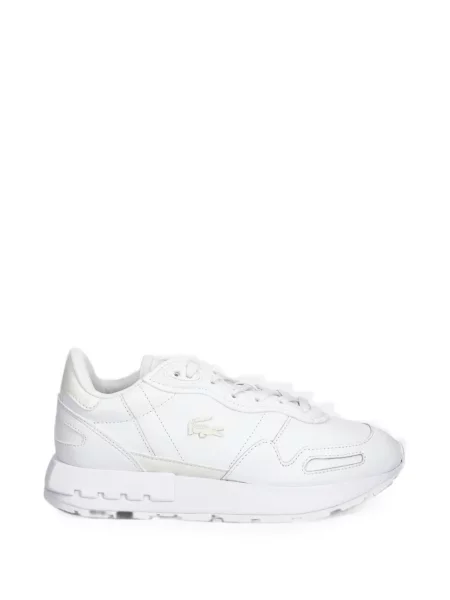 Sneakerși Lacoste cu autograf alb