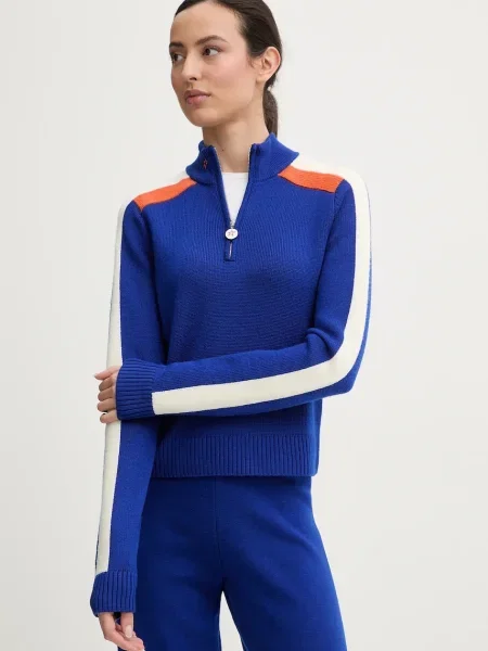 Perfect Moment pulover de lână La Tour albastru