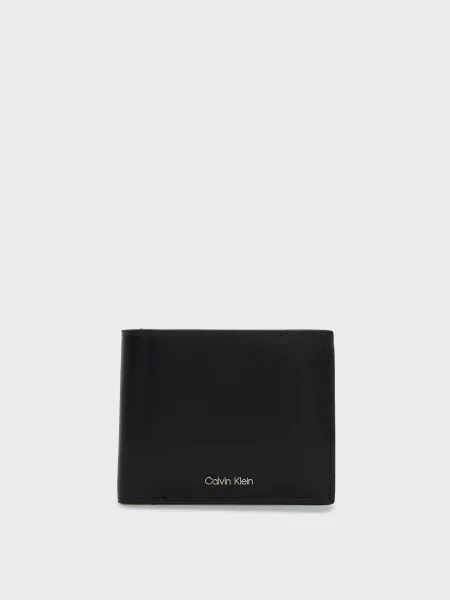 Кожаный кошелек Calvin Klein черный