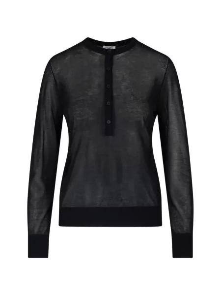 Lung tricou Filippa K tricotate negru