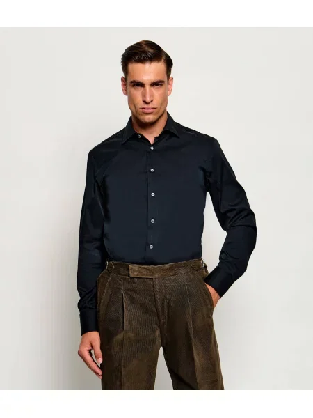 Van Laack Cămașă Hemden | Tailored slim negru