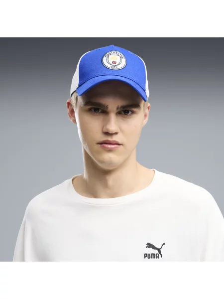 PUMA Czapka typu trucker Manchester City KING Akcesoria OSFA niebieski