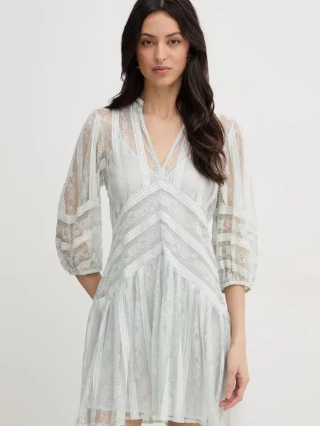 Twinset sukienka koronkowa zielona