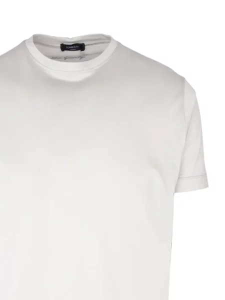 Scurt tricou Tombolini cu decolteu rotund gri