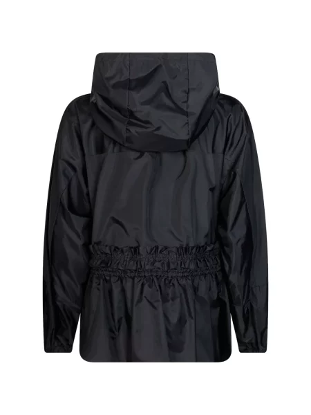Scurt geacă parka Moncler din canvas negru