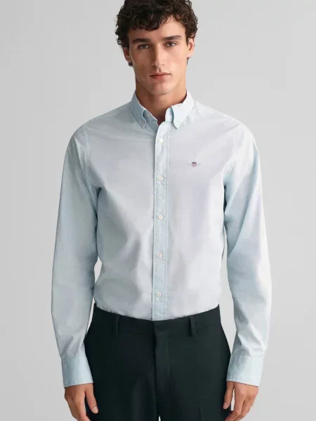 Твілова сорочка Gant блакитна