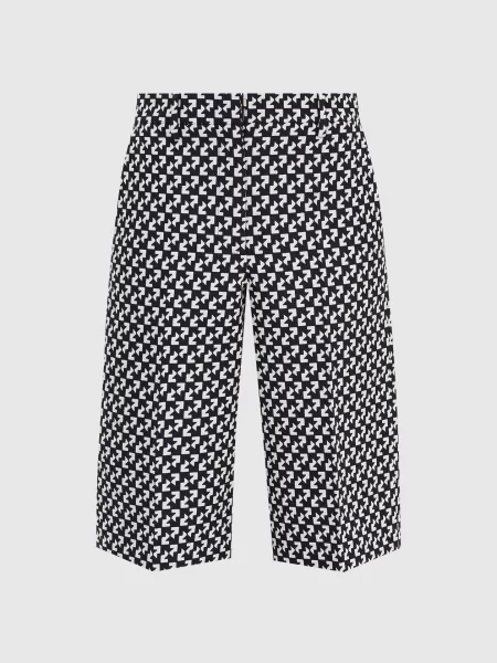 Бермуди візерунок Pop Off-white чорні