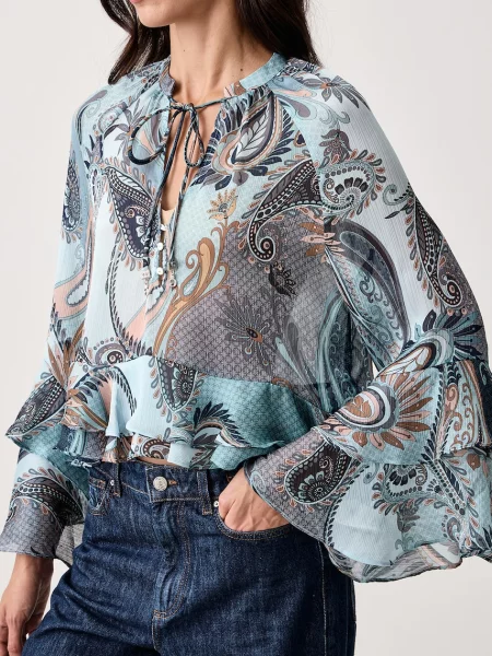 Блузка Guess с рюшами