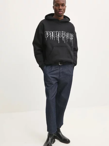 Кофта PURPLE BRAND HWT FLEECE PO HOODY з капюшоном з аплікацією чорний