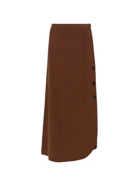 Fusta maxi Max Mara în linie A maro