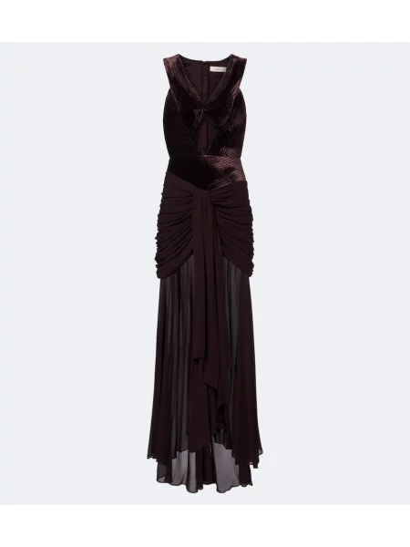 Rochie Zimmermann de catifea drapată