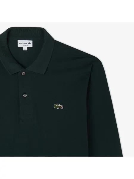 Lacoste Oryginalna Koszulka Polo Z Długim Rękawem zielony