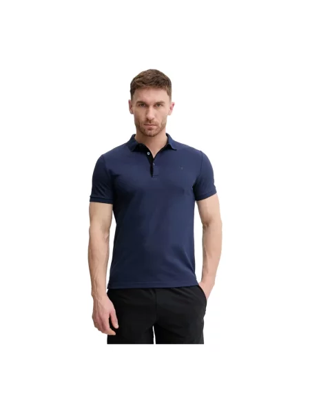 Polo The North Face Premium Slim krótki rękaw granatowy S niebieska