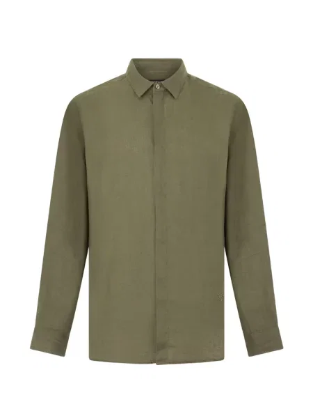 Cămașă Roberto Cavalli cu broderie de in verde