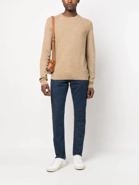 Vilnonis megztinis Calvin Klein ruda