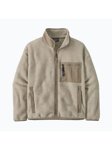 Дамски поларен суитшърт Synch oatmeal heather w/seabird grey на Patagonia бежово