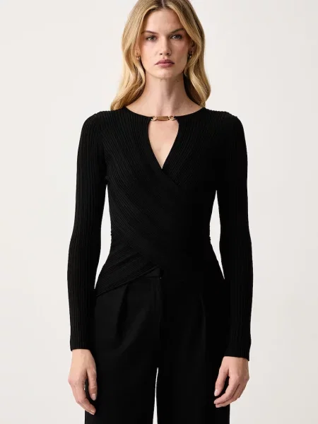 Marciano by Guess pulover pentru femei cu vâscoză LIMA negru