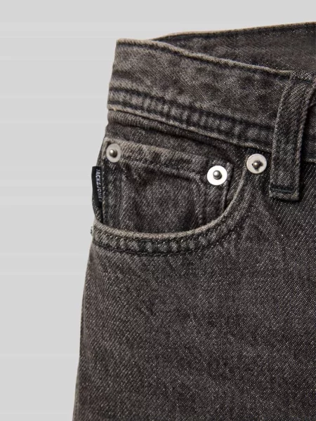 Jeansy o kroju relaxed fit z wpuszczanymi model ‘CHRIS’ Jack & Jones czarne