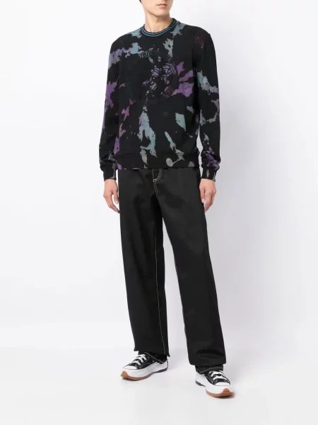 Tie-dye kaklaraištis Stain Shade juoda