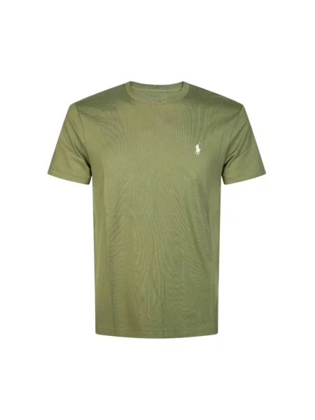 Polo Ralph Lauren Koszulki Mężczyzna L Logo Detail Crew Neck T-Shirt zielony