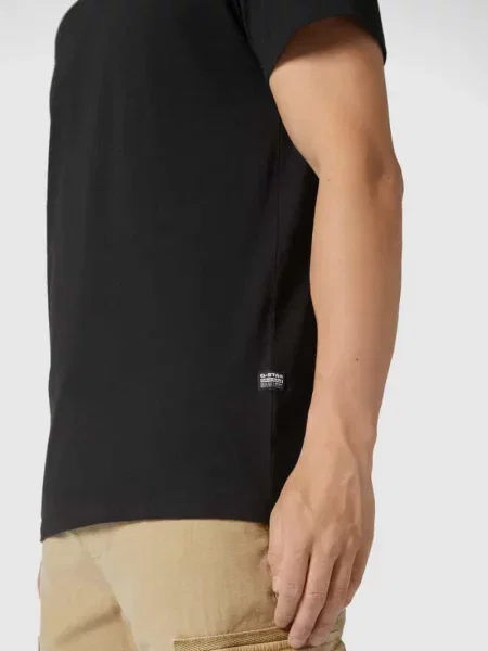 T-shirt o kroju regular fit z czystej bawełny G-star Raw czarna