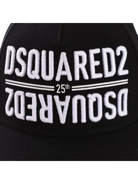 Czapka z daszkiem Dsquared2 czarna