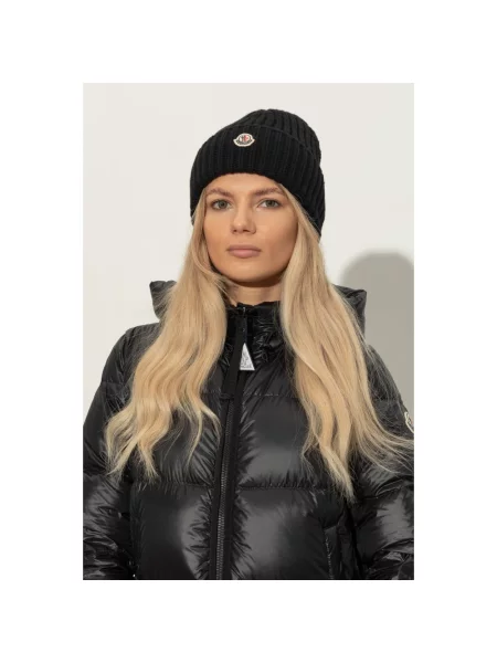Czapka Moncler czarna