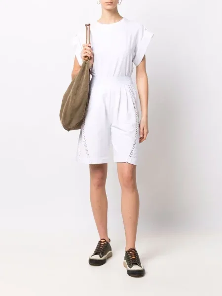 Pantaloni scurți Alberta Ferretti alb
