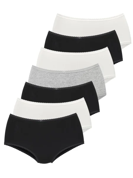 VIVANCE Spodnje hlačke kamen / črna bela