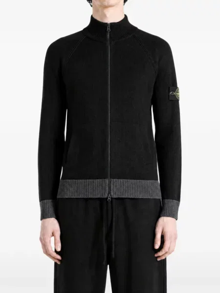 Pulover Stone Island cu strasuri negru