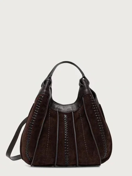Gianni Chiarini crossbody kabelka kožená DUA hnědá