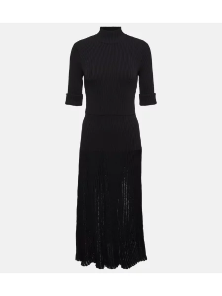 Rochie midi Dorothee Schumacher tricotate până la genunchi de costum negru
