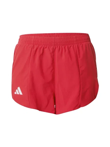 ADIDAS PERFORMANCE Sportnadrágok Adizero Essentials vérvörös fehér