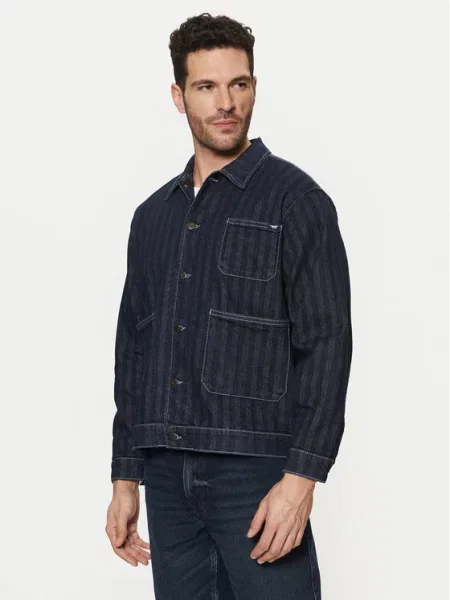 Mustang Jeansová bunda Monowi Tmavomodrá Boxy Fit