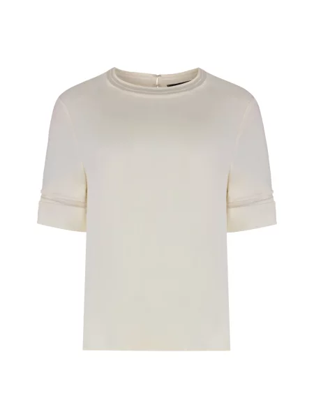 Koszulka Fabiana Filippi z krepy beżowa