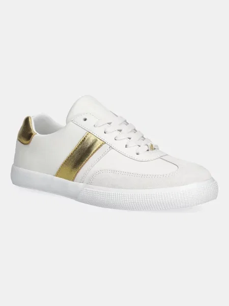 Usnjene superge Lauren Ralph Lauren Braylee bela