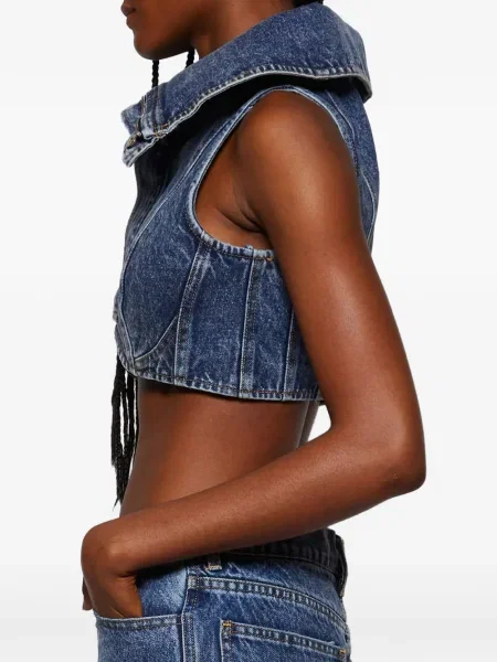 Top Natasha Zinko albastru