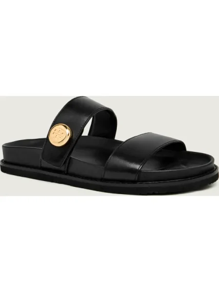 TORY BURCH De piele șlapi ROMY negru