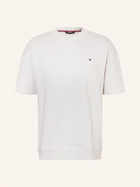 Tommy Hilfiger Pohodlné Domácí Tričko světle šedá