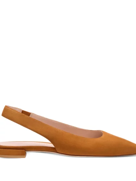 Pantofi cu toc Stuart Weitzman slingback maro