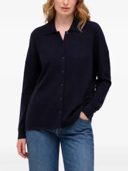Gulerat cardigan Chinti & Parker albastru