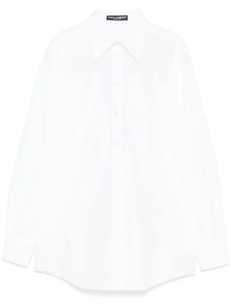 Cămașă Dolce & Gabbana din poplin alb