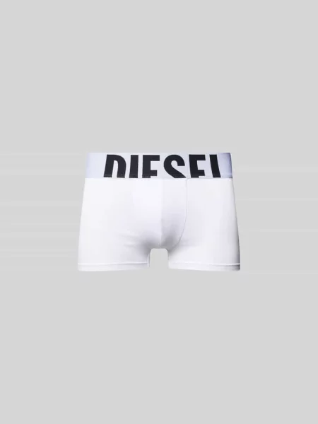 Bokserki z elastycznym paskiem z logo Diesel czerwone