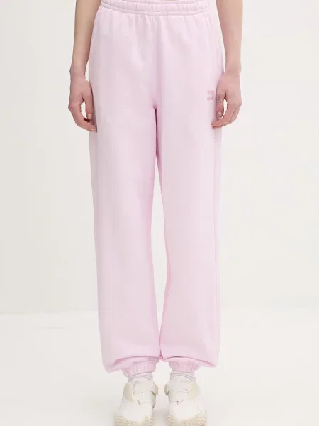 Tommy Jeans pantaloni de trening pentru femei din roz