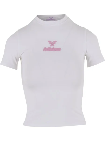 Felicious Tricou roz alb