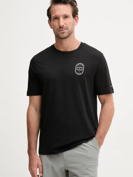 Tommy Hilfiger T-shirt ανδρικό μαύρο