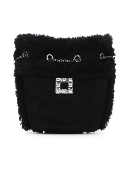 Plecak Roger Vivier skórzany czarny
