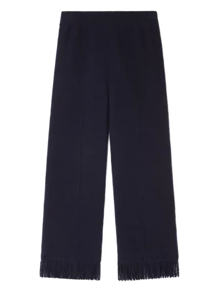 Pantaloni Alanui cu franjuri albastru